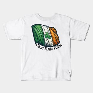 Irish Pride: Céad Míle Fáilte Tee Kids T-Shirt